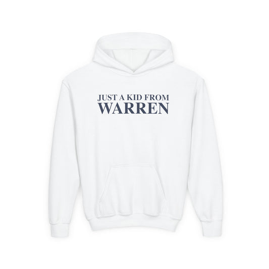 Just a kid from Warren Youth Heavy Blend Hooded Sweatshirt
