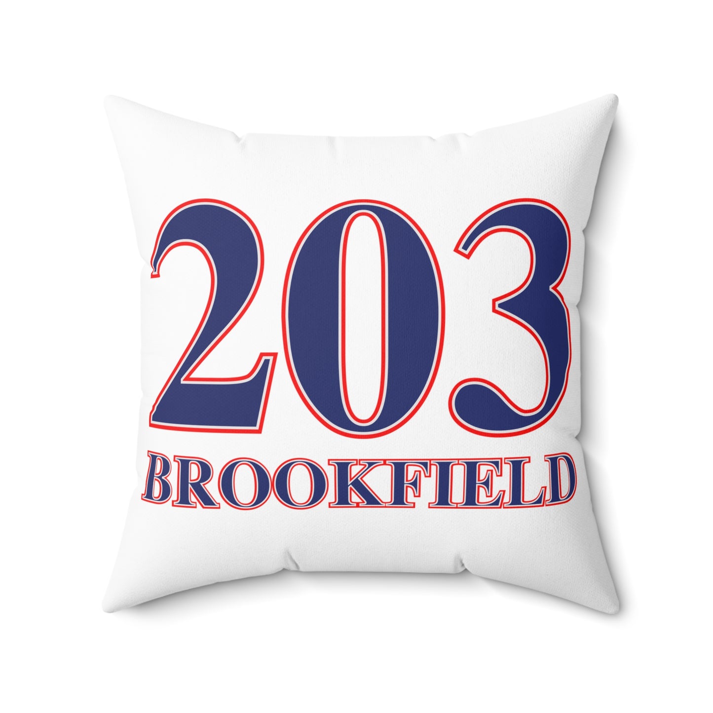 203 Brookfield Red White & Blue Spun Polyester Square Pillow