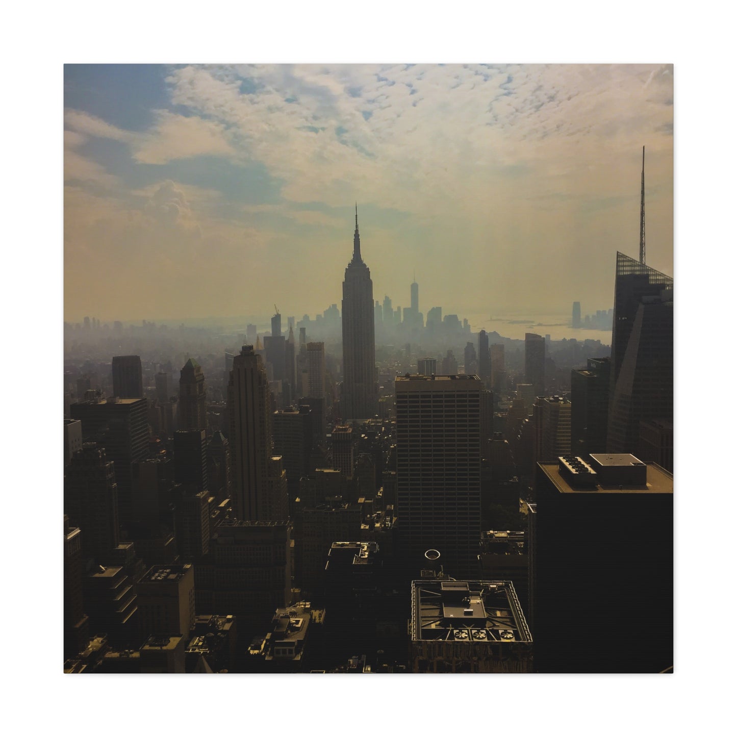 NYC Skyline Matte Canvas, Stretched, 1.25"
