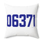 06371 Old Lyme Connecticut Zip Code Spun Polyester Square Pillow