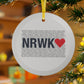 Norwalk Love  Glass Ornaments