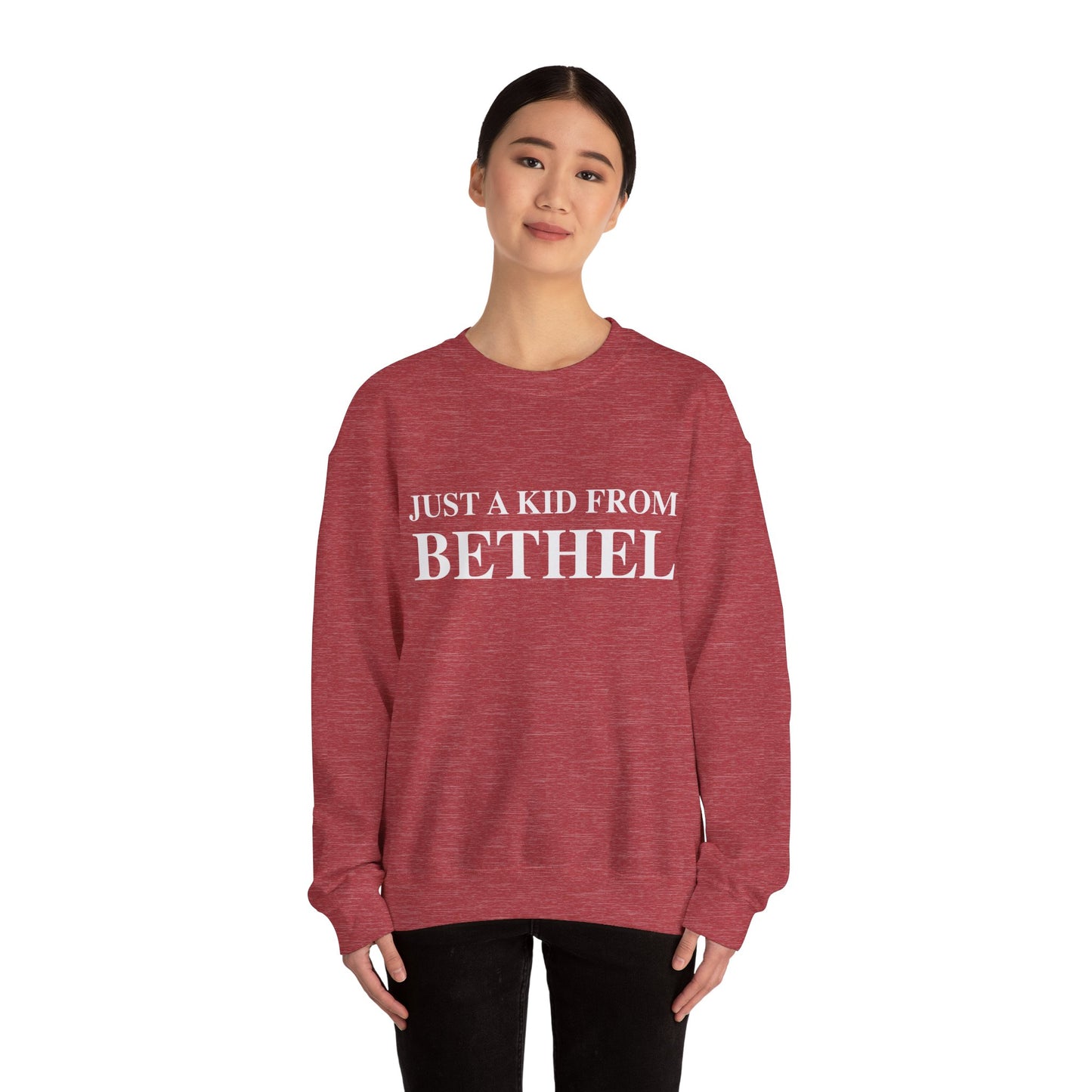 Just a kid from Bethel Unisex Heavy Blend™ Crewneck Sweatshirt