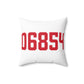06854 Norwalk Connecticut Zip Code Spun Polyester Square Pillow