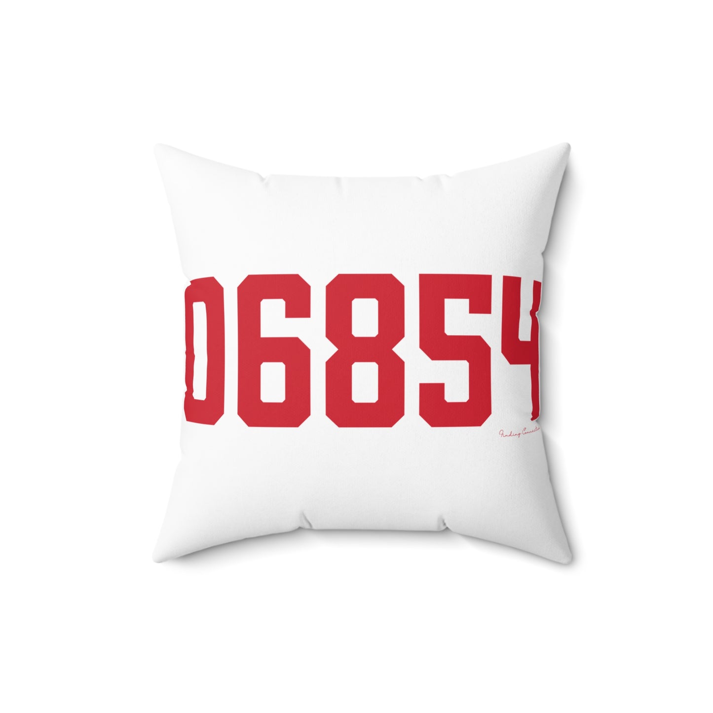 06854 Norwalk Connecticut Zip Code Spun Polyester Square Pillow