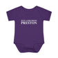 Just a kid from Preston Infant Baby Rib Bodysuit