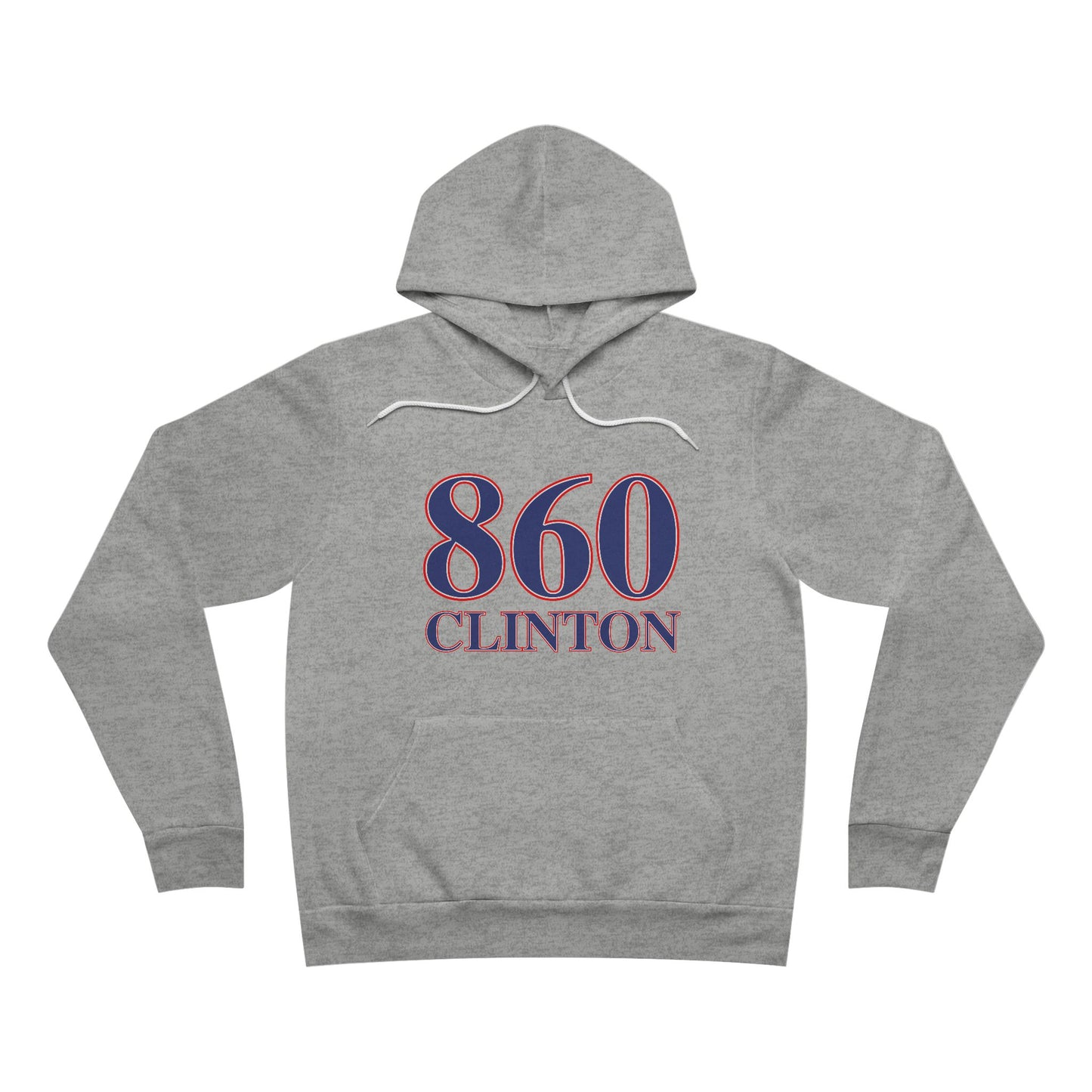 860 Clinton Red White & Blue Unisex Sponge Fleece Pullover Hoodie