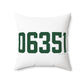 06351 Griswold Connecticut Zip Code Spun Polyester Square Pillow