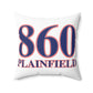 860 Plainfield Red, White & Blue Spun Polyester Square Pillow