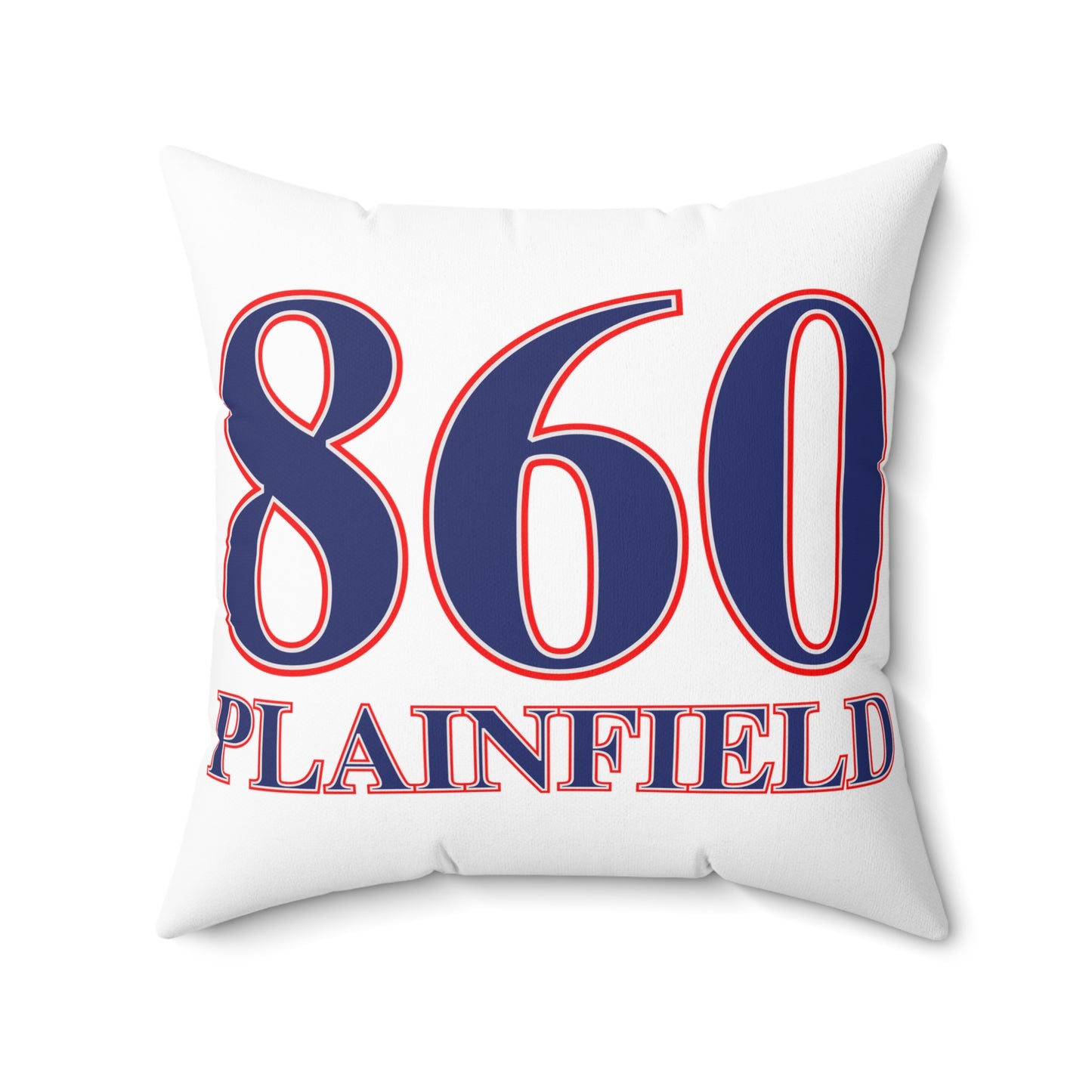 860 Plainfield Red, White & Blue Spun Polyester Square Pillow