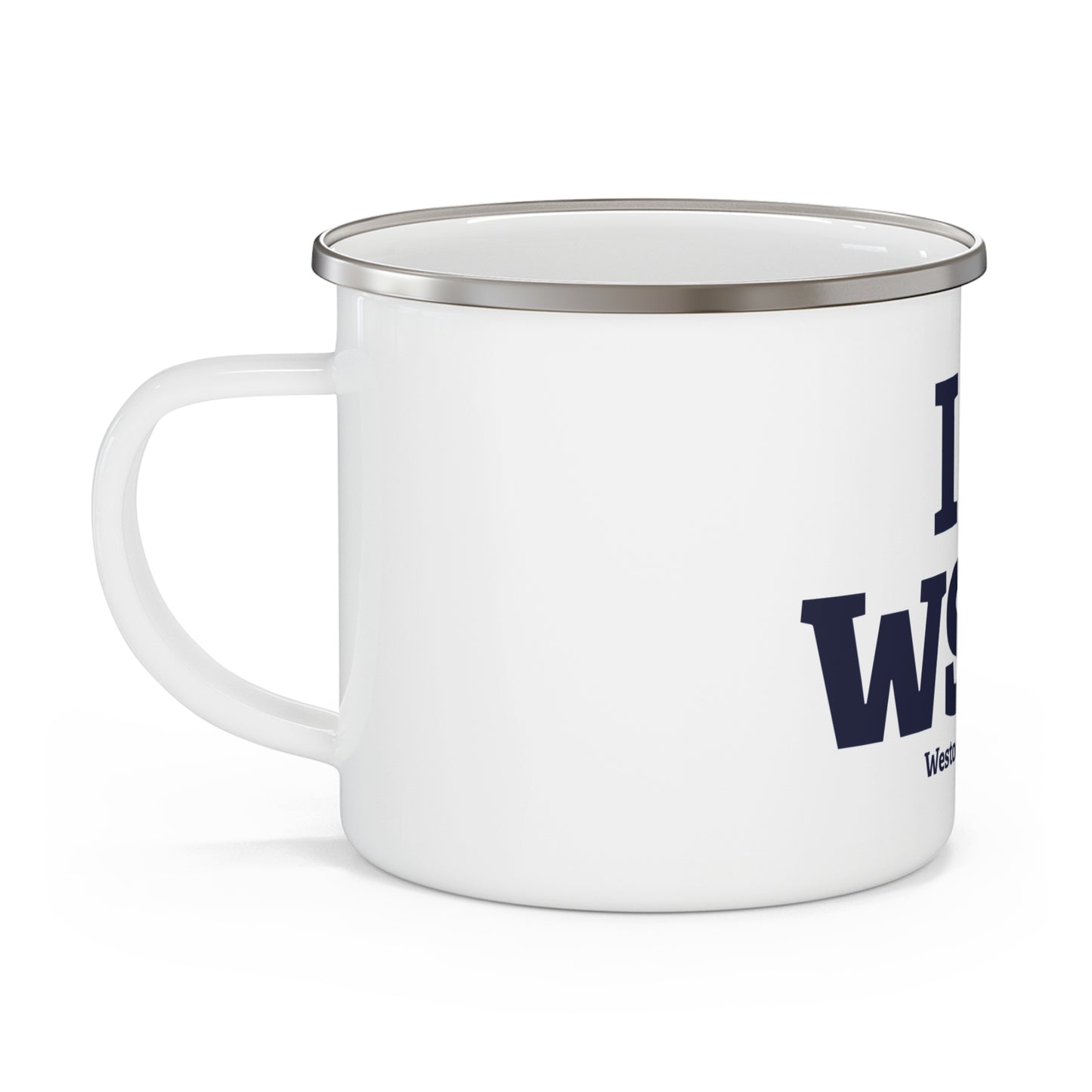 I Heart WSTN Enamel Camping Mug
