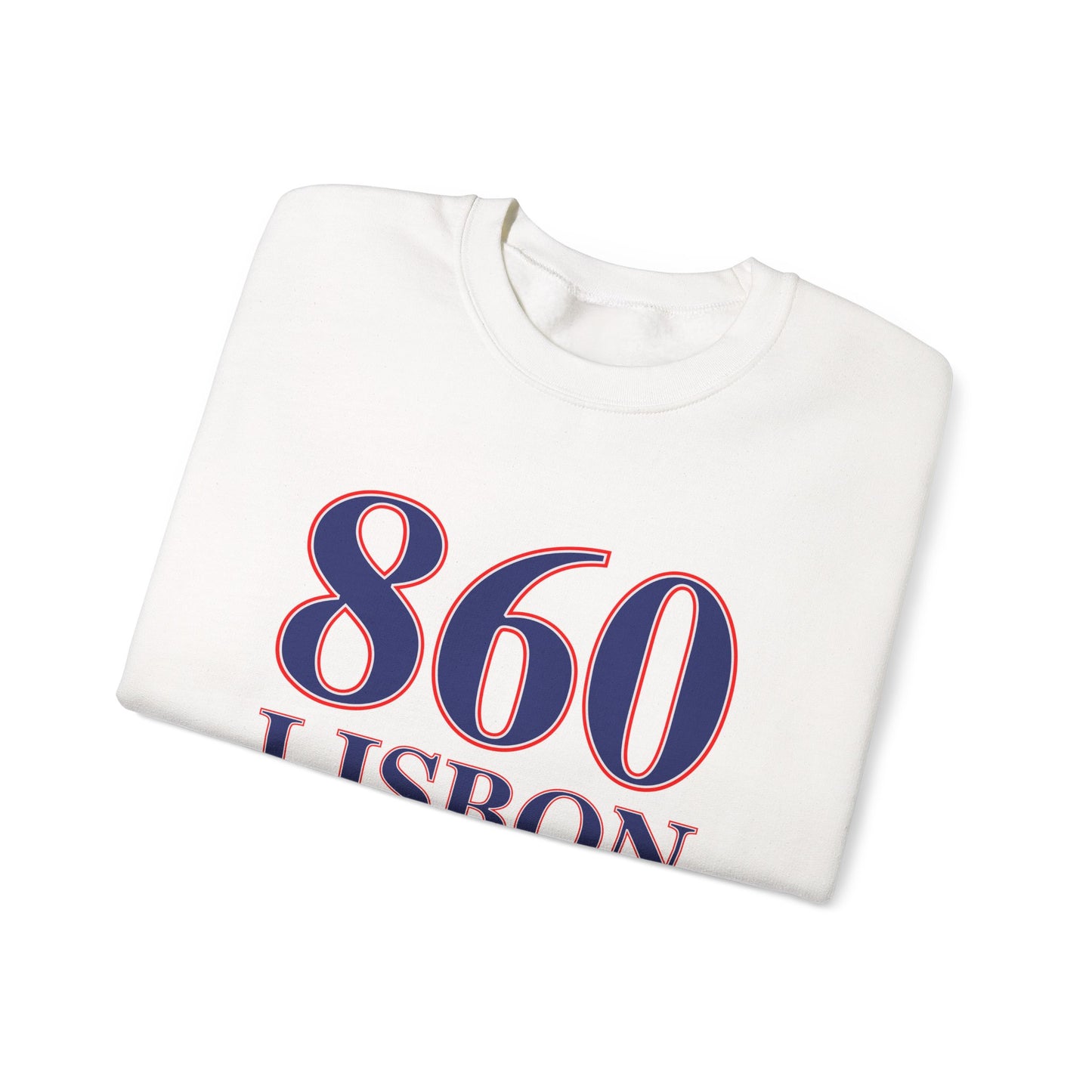 860 Lisbon Red White & Blue Unisex Heavy Blend™ Crewneck Sweatshirt