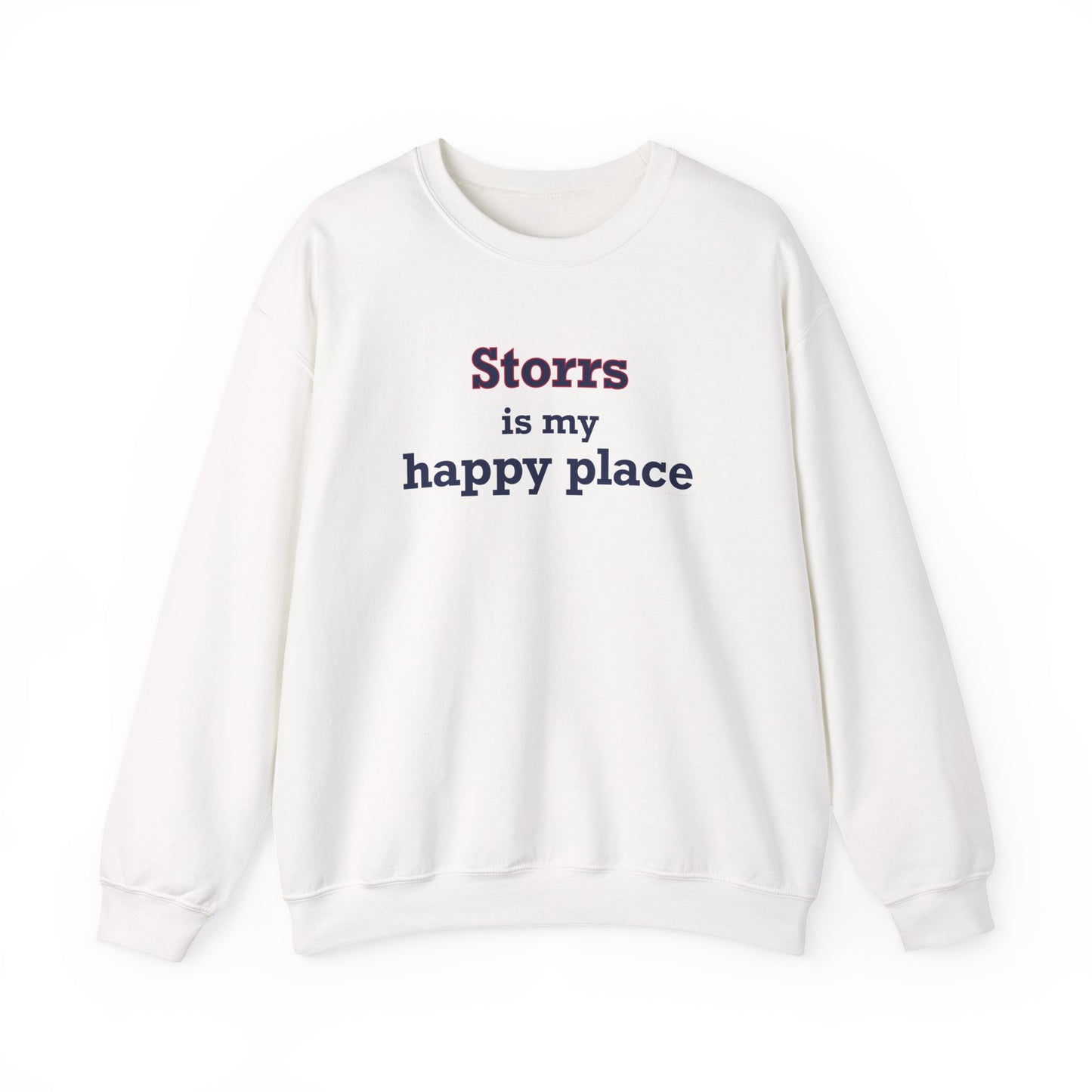 Storrs Is My Happy Place Unisex Heavy Blend™ Crewneck Sweatshirt