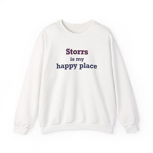 Storrs Is My Happy Place Unisex Heavy Blend™ Crewneck Sweatshirt