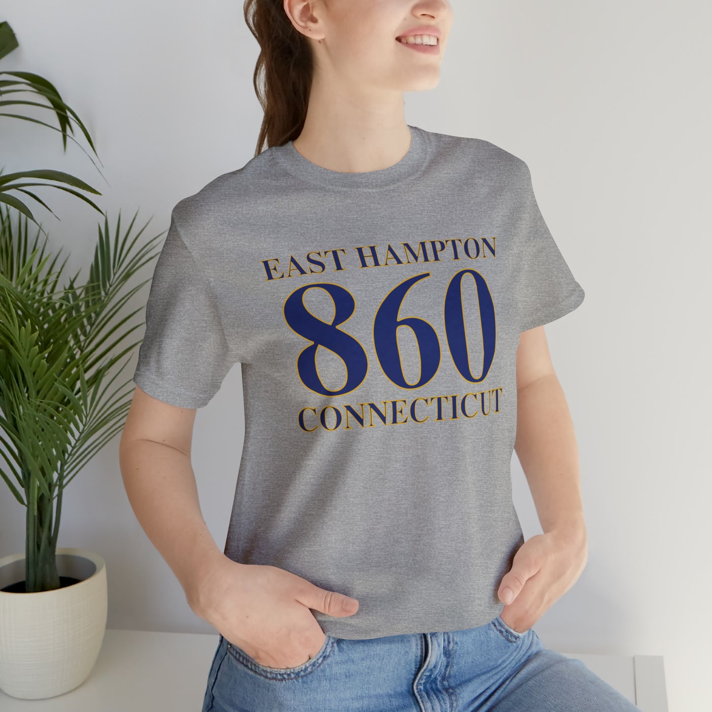 East Hampton 860 Connecticut Unisex Jersey Short Sleeve Tee