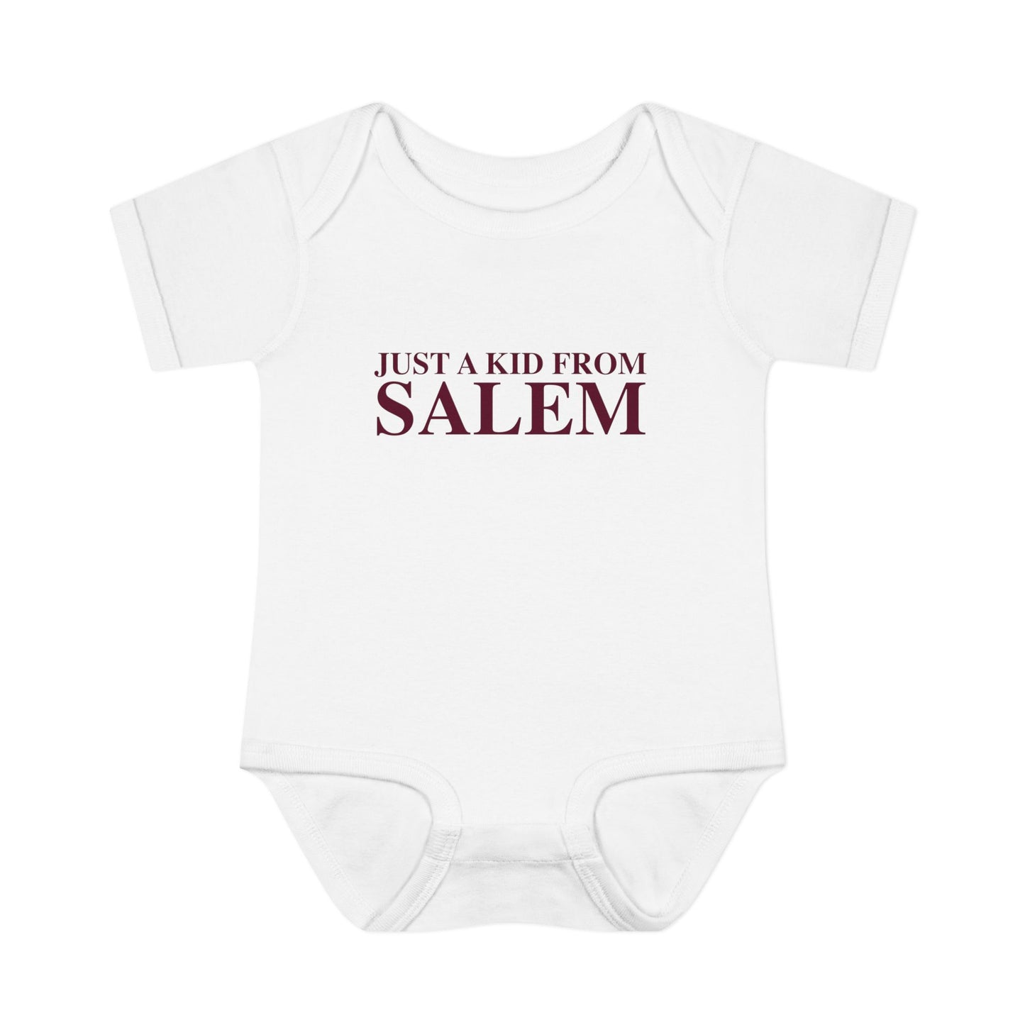 Just a kid from Salem Infant Baby Rib Bodysuit