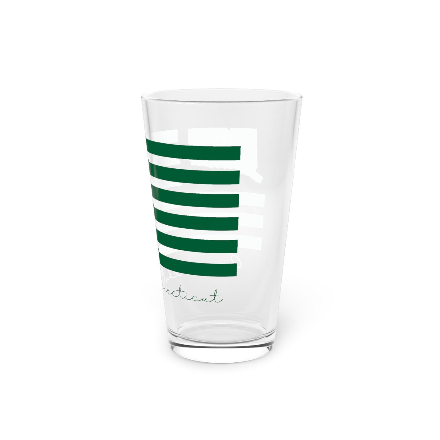 Greenwich Connecticut St Patrick’s Day Flag Pint Glass, 16oz
