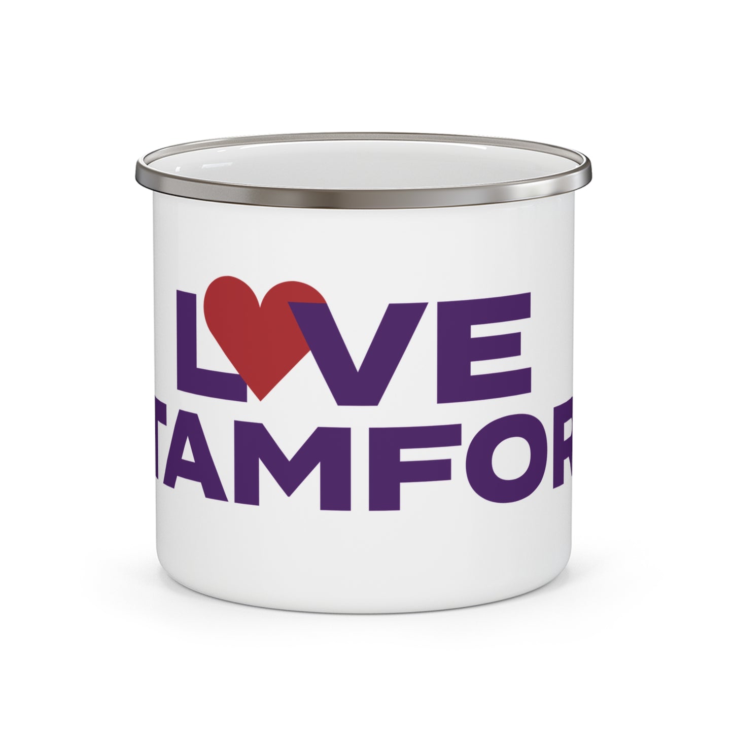 Love Stamford Enamel Camping Mug
