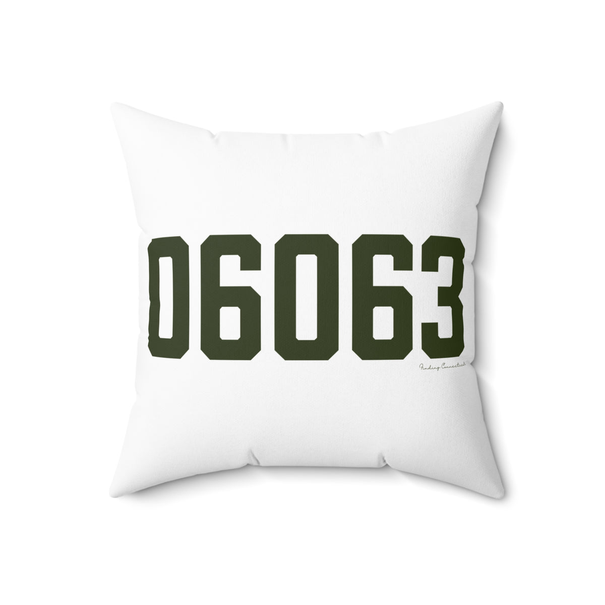 06063 Barkhamsted Connecticut Zip Code Polyester Square Pillow