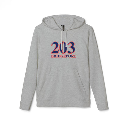 203 Bridgeport Red, White & Blue adidas Unisex Fleece Hoodie