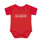 Just a kid from Franklin Infant Baby Rib Bodysuit