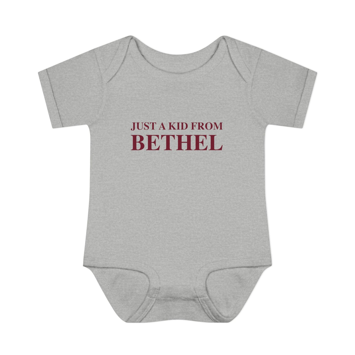 Just a kid from Bethel Infant Baby Rib Bodysuit
