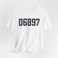 06897 Wilton Connecticut Zip Code Unisex Jersey Short Sleeve T-Shirt