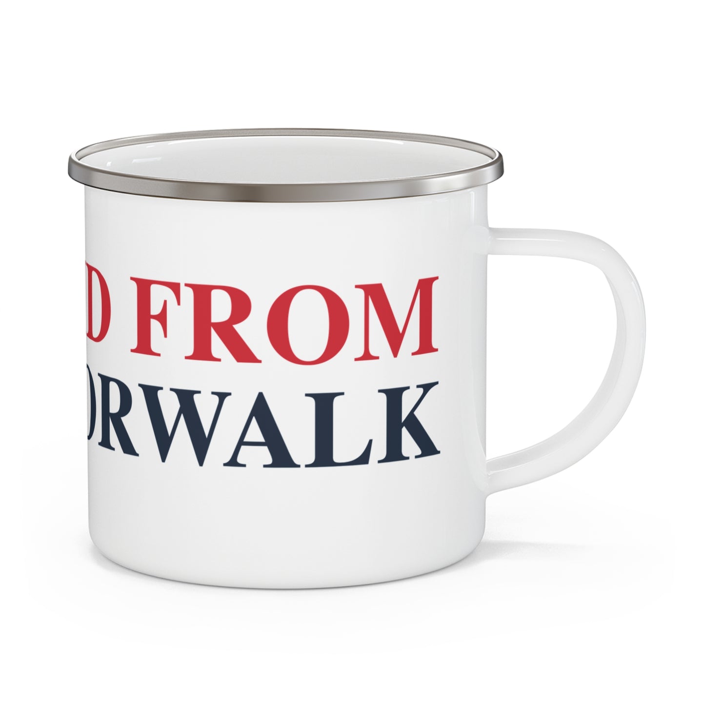 Just a kid from South Norwalk Enamel Camping Mug