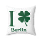 I Clover Berlin Spun Polyester Square Pillow