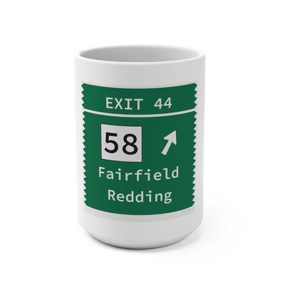 Vintage Merritt Parkway Exit 44 Sign Mug 15oz
