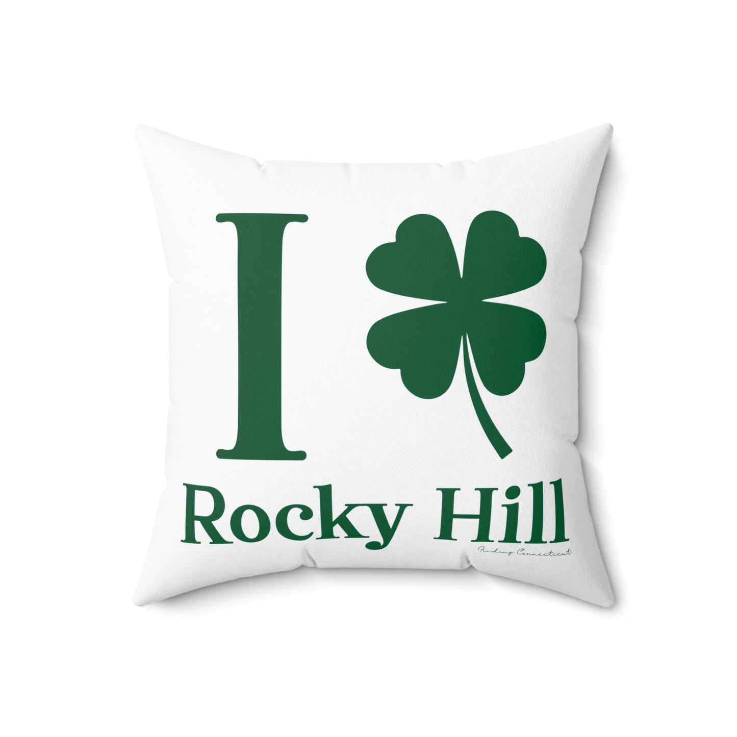 I Clover Rocky Hill Spun Polyester Square Pillow