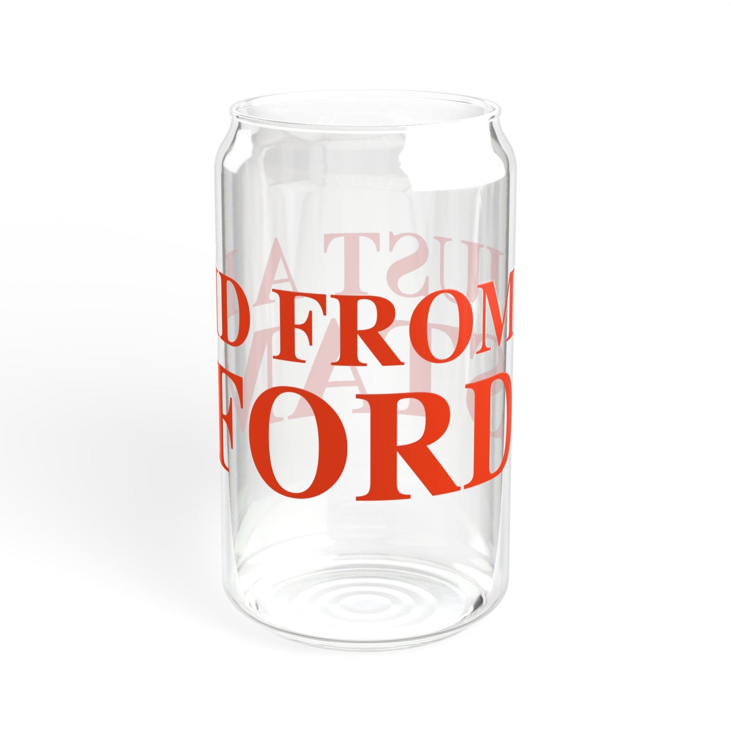 Just a kid from Stamford Sipper Glass, 16oz