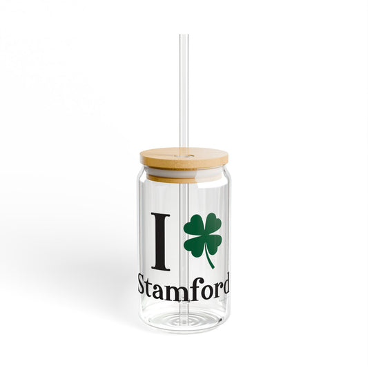I Clover Stamford Sipper Glass, 16oz
