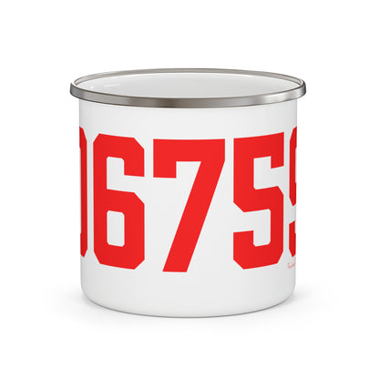 06759 Litchfield Connecticut Zip Code Enamel Camping Mug