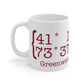 Greenwich Coordinates Mug 11oz