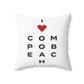 Compo Beach Vision Spun Polyester Square Pillow