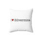 I Heart Silvermine. Spun Polyester Square Pillow