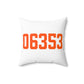 06353 Montville Connecticut Zip Code Spun Polyester Square Pillow
