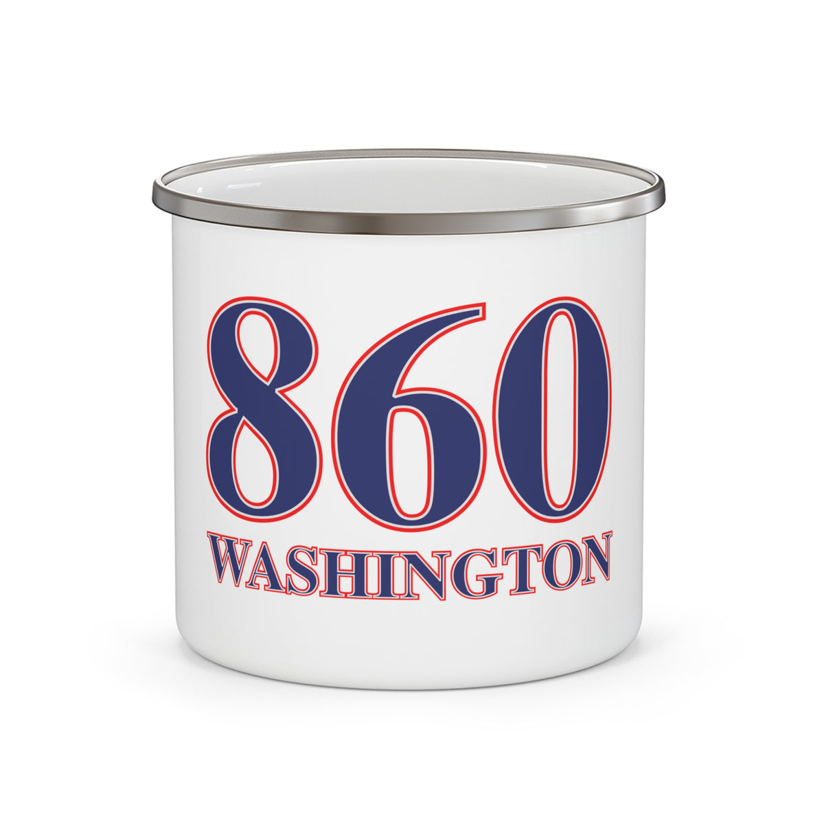 Washington Red, White & Blue Enamel Camping Mug