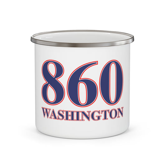 Washington Red, White & Blue Enamel Camping Mug
