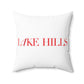 41 Tilt Lake Hills Spun Polyester Square Pillow