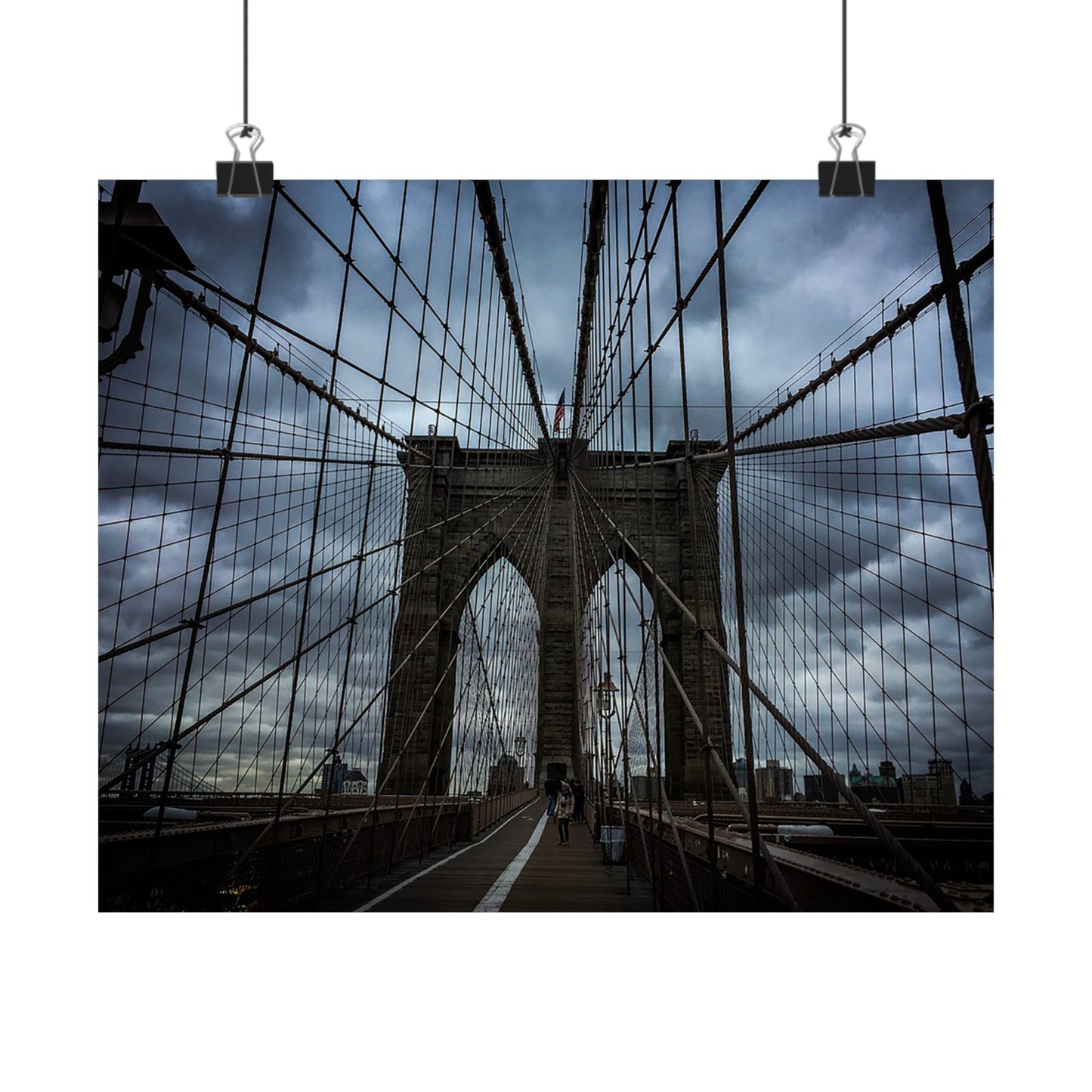 In the middle of the bridge Matte Horizontal Posters