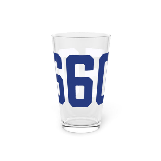 06605 Bridgeport Connecticut Zip Code Pint Glass, 16oz