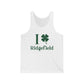 I Clover Ridgefield (Green) Unisex Jersey Tank