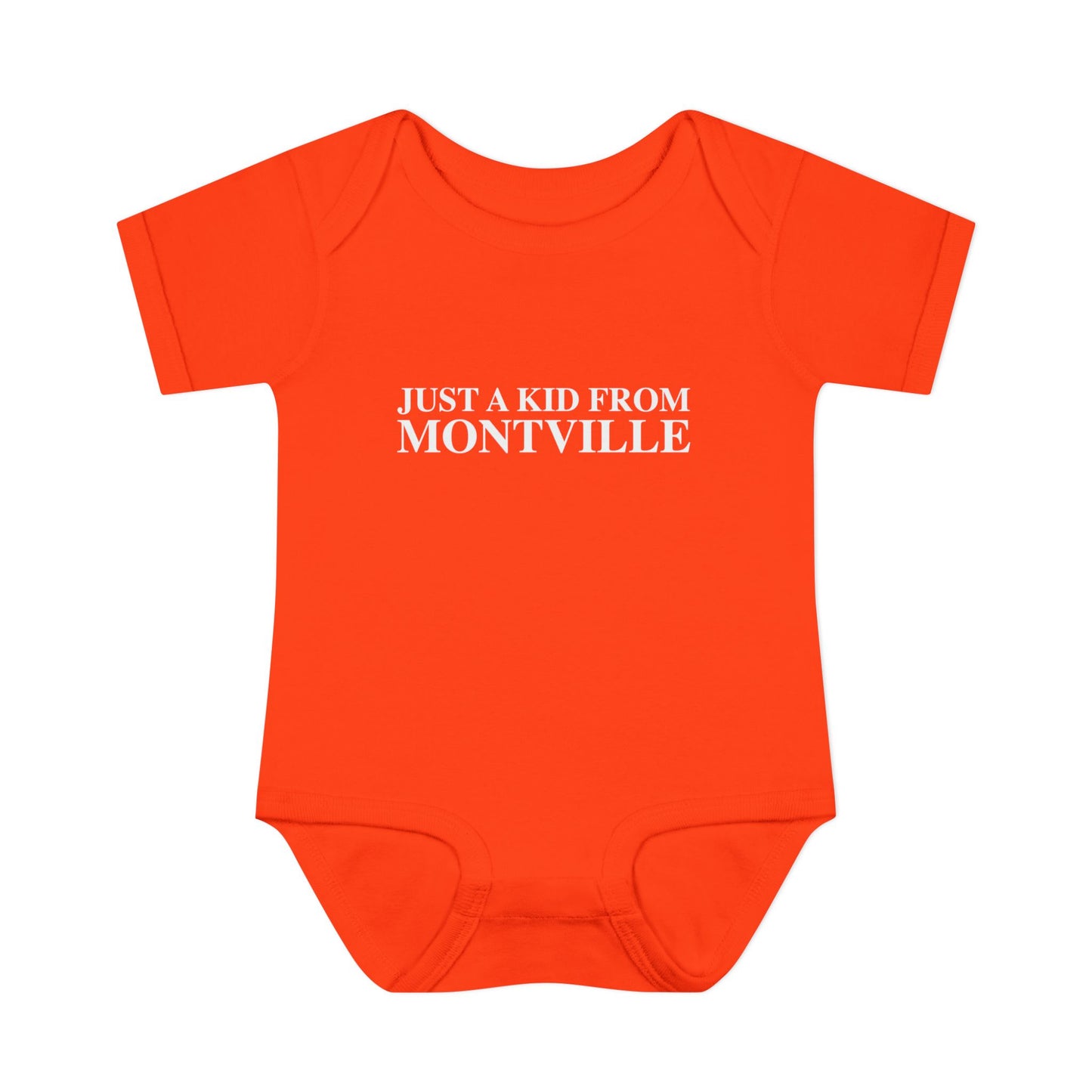 Just a kid from Montville Infant Baby Rib Bodysuit