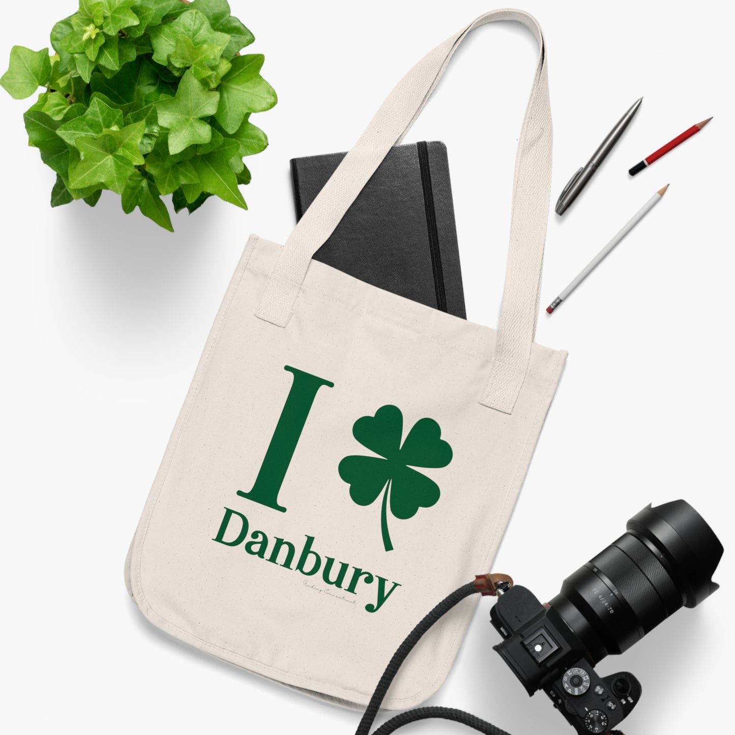 I Clover Danbury Organic Canvas Tote Bag