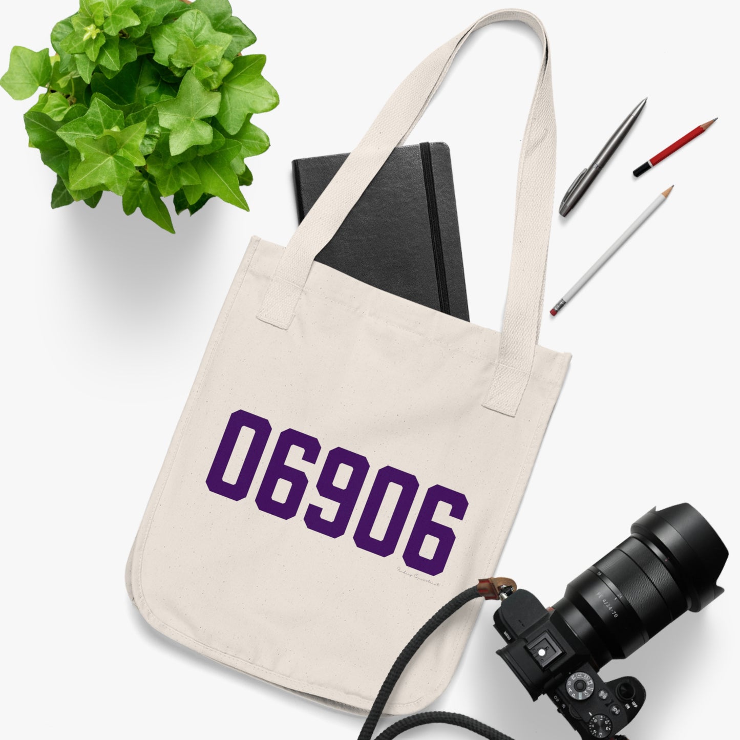 06906 Stamford Connecticut Zip Code Organic Canvas Tote Bag