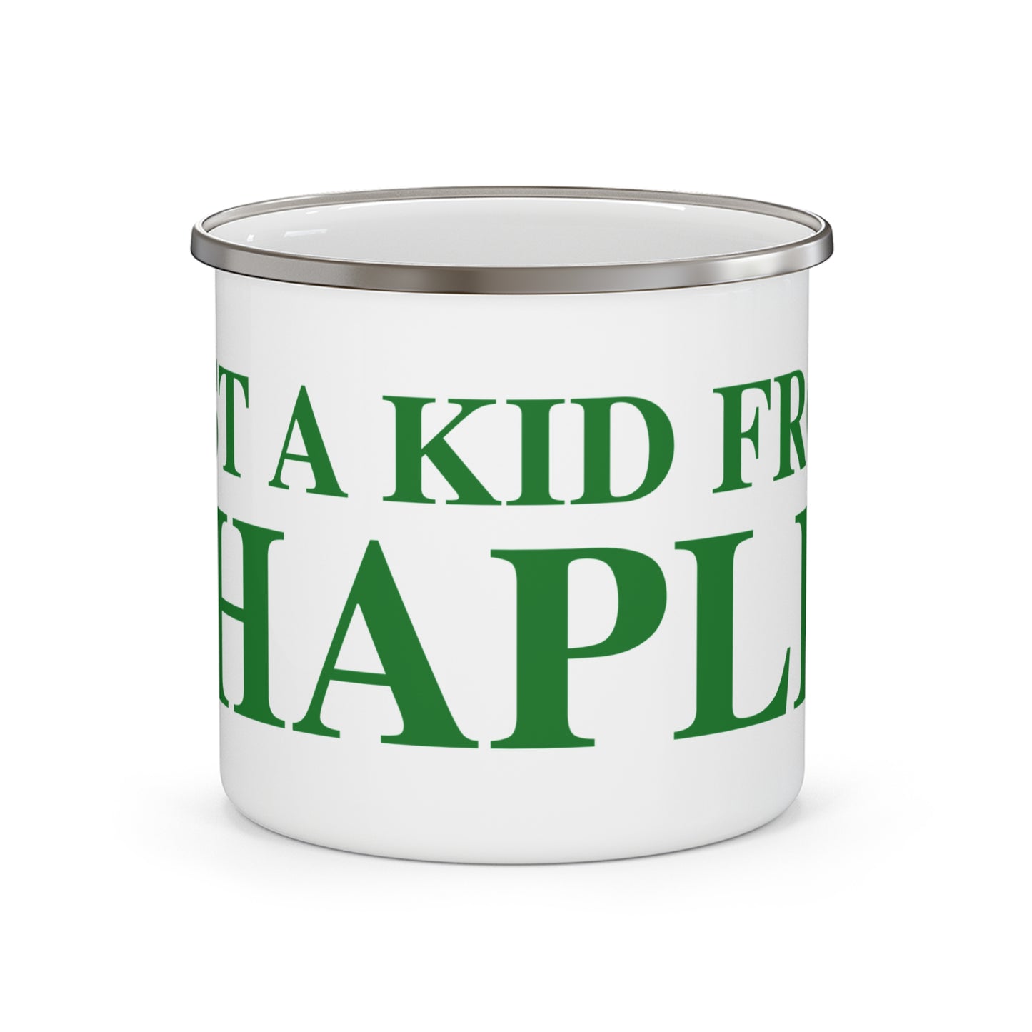 Just a kid from Chaplin Enamel Camping Mug