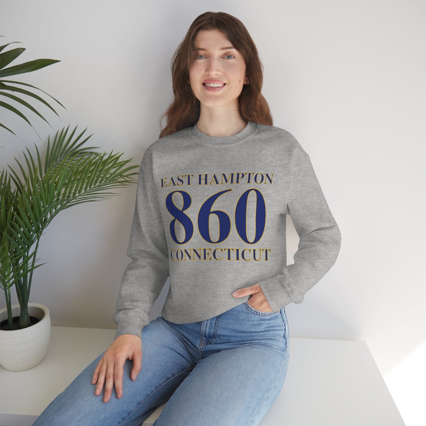 East Hampton 860 Connecticut Unisex Heavy Blend™ Crewneck Sweatshirt