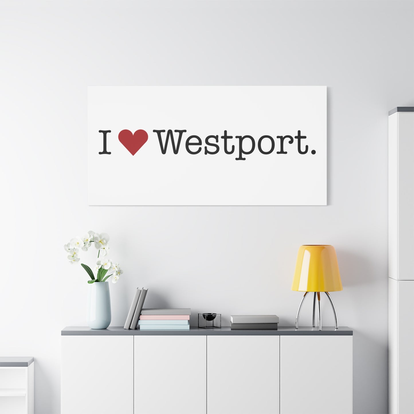 I Heart Westport. Matte Canvas, Stretched, 1.25"
