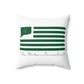 New Britain Connecticut St. Patrick’s Day Flag Spun Polyester Square Pillow